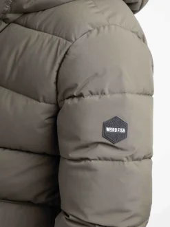 Weird Fish Green Calderwood Heavyweight Padded Jacket