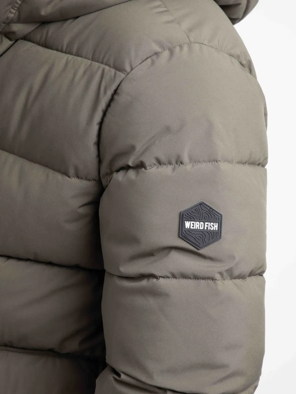 Weird Fish Green Calderwood Heavyweight Padded Jacket