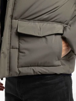Weird Fish Green Calderwood Heavyweight Padded Jacket