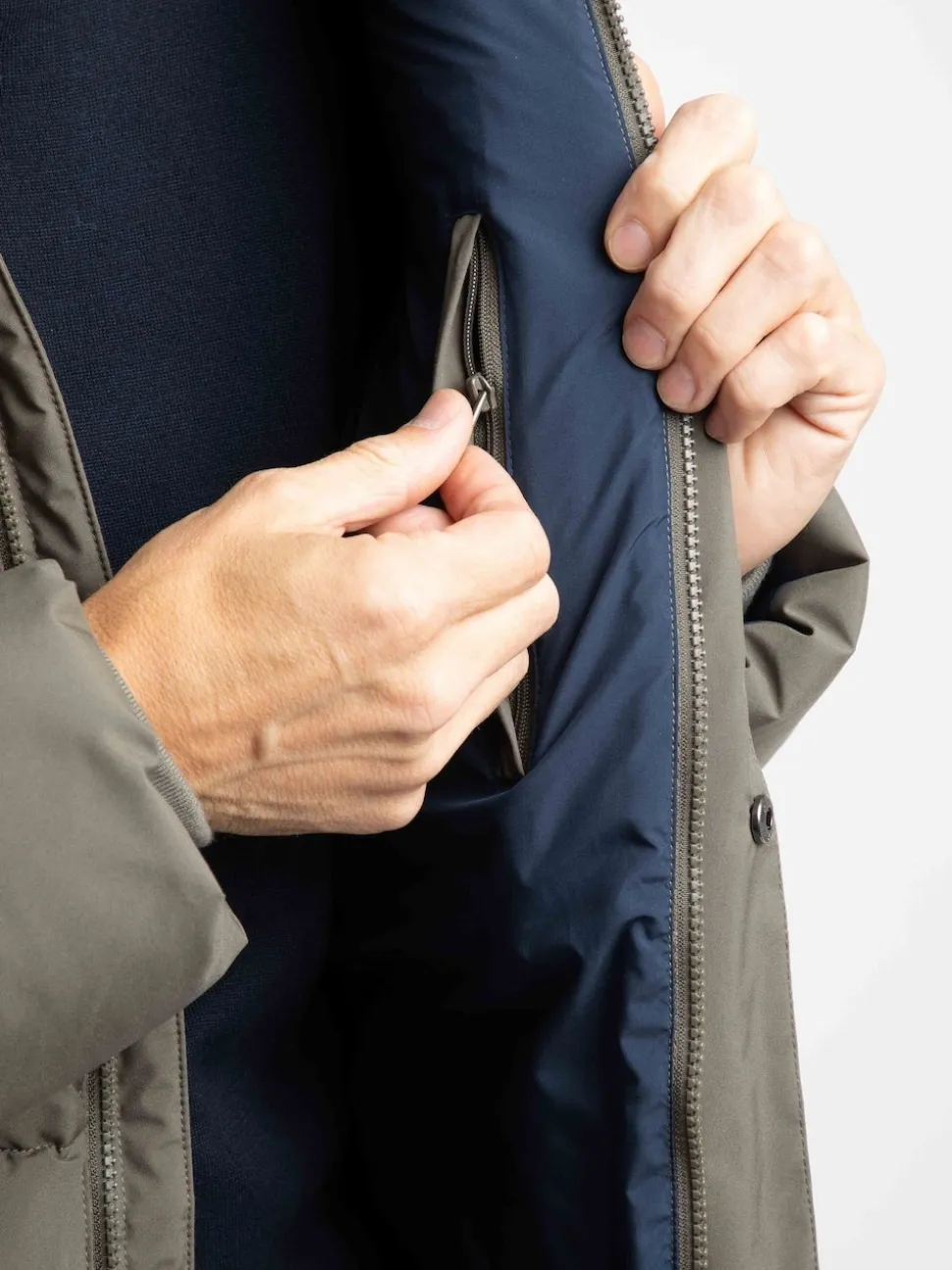 Weird Fish Green Calderwood Heavyweight Padded Jacket