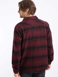 Weird Fish Red Bosco Checked Over Shirt