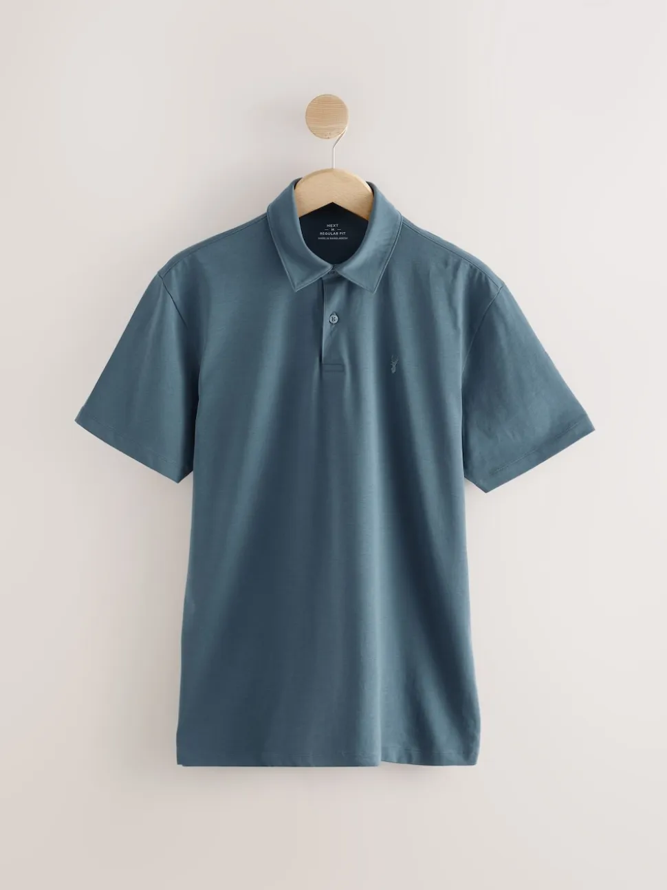 White / Blue / Neutral / Pink / Grey Regular Fit Short Sleeve Jersey Polo Shirts 5 Pack