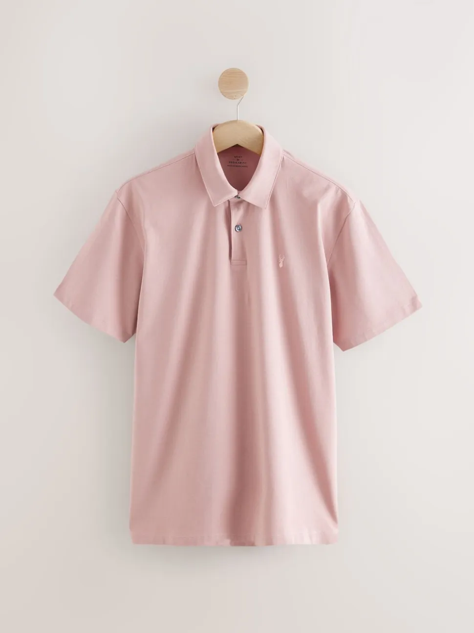 White / Blue / Neutral / Pink / Grey Regular Fit Short Sleeve Jersey Polo Shirts 5 Pack