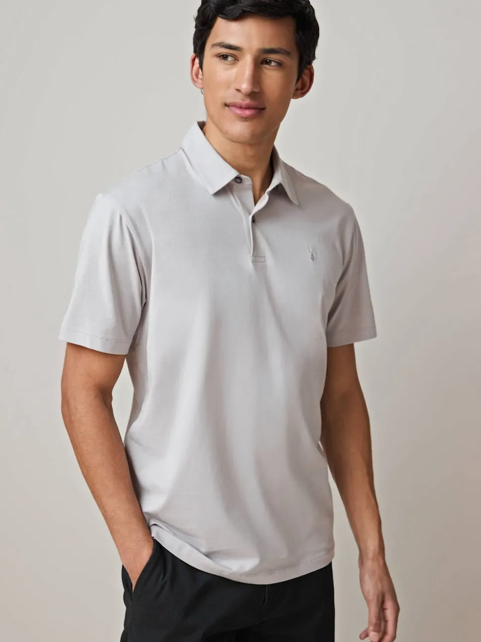 White / Blue / Neutral / Pink / Grey Regular Fit Short Sleeve Jersey Polo Shirts 5 Pack