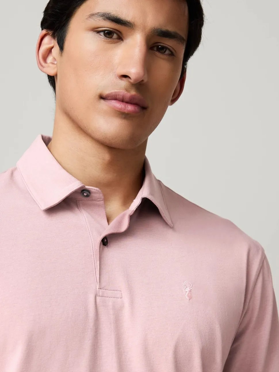 White / Blue / Neutral / Pink / Grey Regular Fit Short Sleeve Jersey Polo Shirts 5 Pack