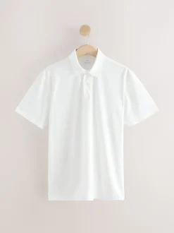 White / Blue / Neutral / Pink / Grey Regular Fit Short Sleeve Jersey Polo Shirts 5 Pack