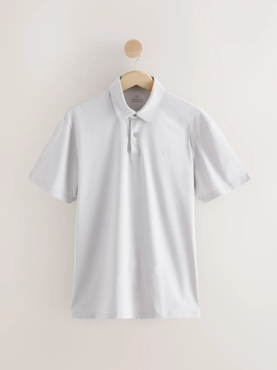 White / Blue / Neutral / Pink / Grey Regular Fit Short Sleeve Jersey Polo Shirts 5 Pack