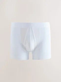 White 5 Pack A-Front Cotton Rich Boxers