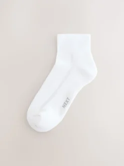 White 10 Pack Cushioned Mid Trainer Socks