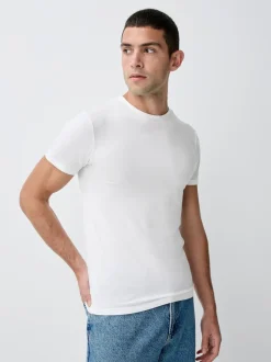 White 5 Pack Modal Layering T-Shirt