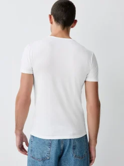 White 5 Pack Modal Layering T-Shirt