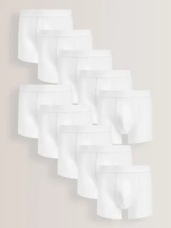 White A-Front Boxers 10 Pack