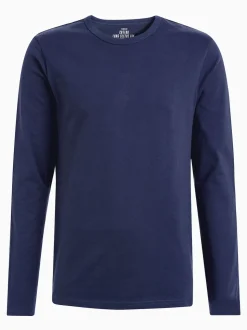 White/ Black/ Grey/ Navy Blue Long Sleeve Layering T-Shirts 5 Pack