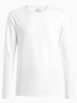 White/ Black/ Grey/ Navy Blue Long Sleeve Layering T-Shirts 5 Pack