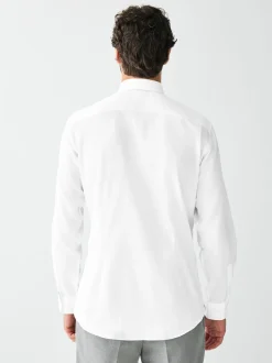 White /Black Slim Fit Occasion Shirt And Tie Set
