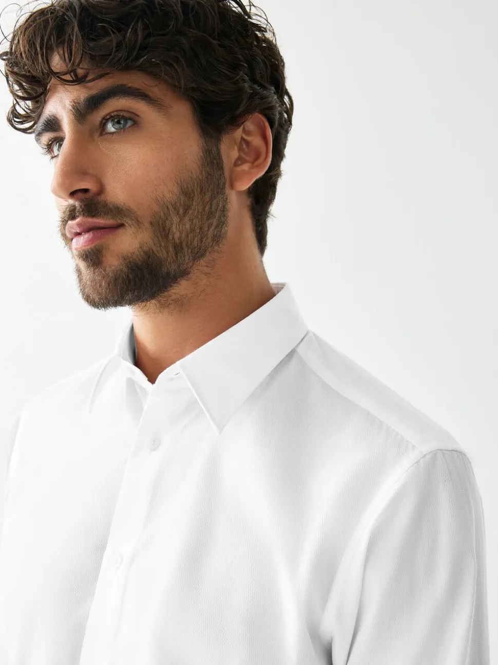 White /Black Slim Fit Occasion Shirt And Tie Set