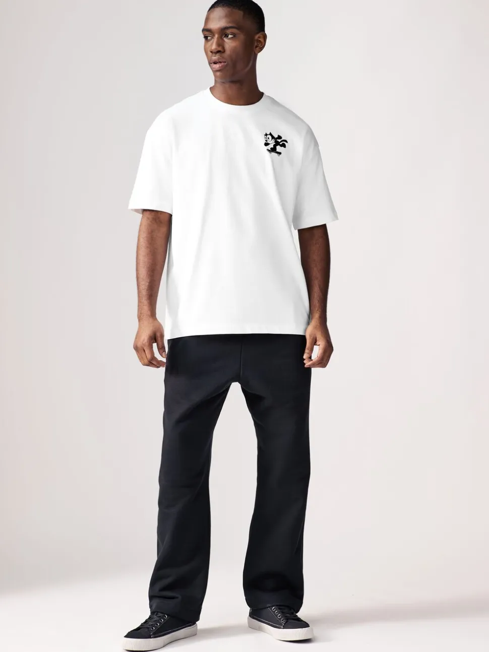 White Felix the Cat Licence 100% Cotton T-Shirt