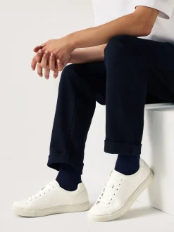 White Ground Minimal Trainers
