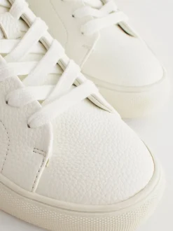 White Ground Minimal Trainers