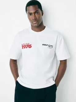 White Hot Hatch Car Graphic T-Shirt