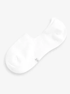 White Invisible Trainers Socks 10 Pack