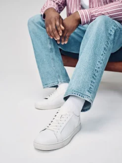 White Leather Trainers