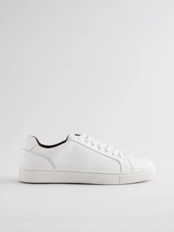 White Leather Trainers