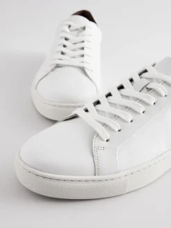 White Leather Trainers