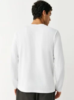 White Long Sleeve Layering T-Shirts 5 Pack
