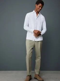 White Long Sleeve Soft Touch Smart Shirt