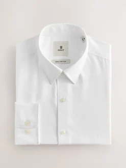 White Long Sleeve Soft Touch Smart Shirt