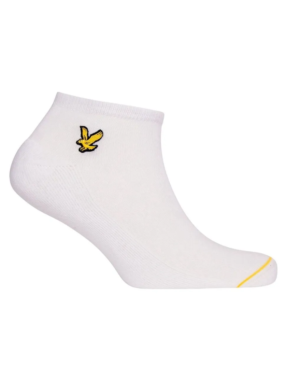 White Lyle & Scott Trainer Socks 3 Pack