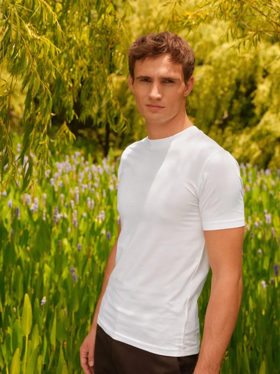 White Muscle Fit Essential Crew Neck T-Shirt