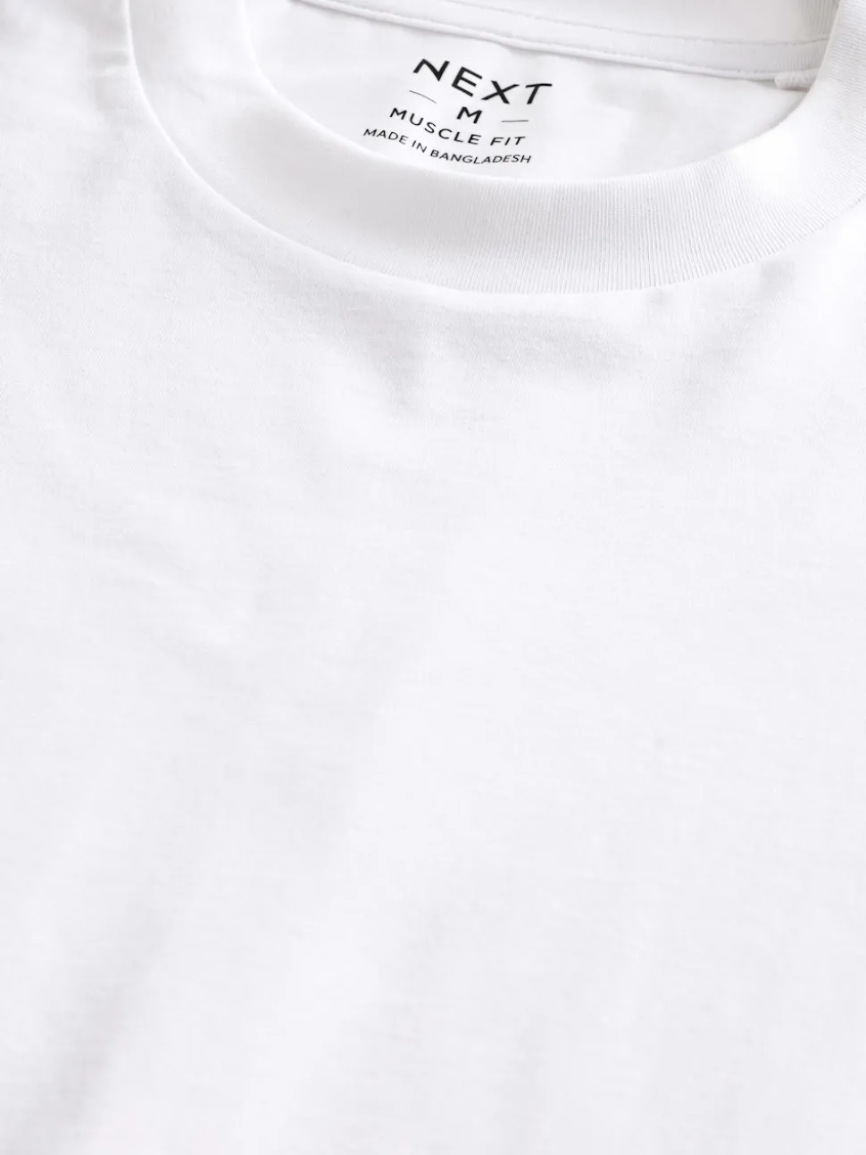 White Muscle Fit Essential Crew Neck T-Shirt
