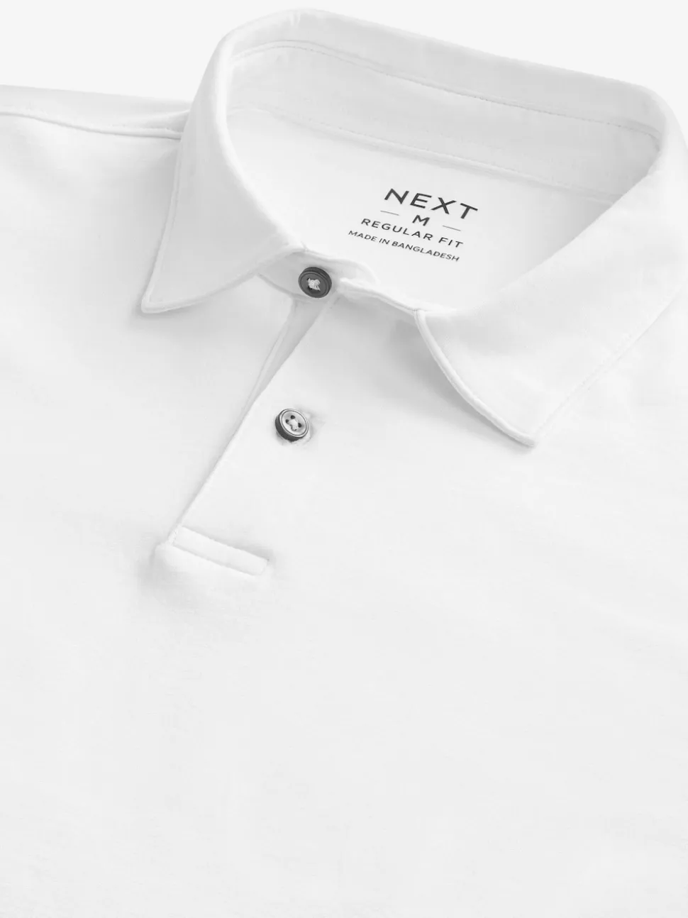 White Plain Short Sleeve Jersey Polo Shirts 3 Pack