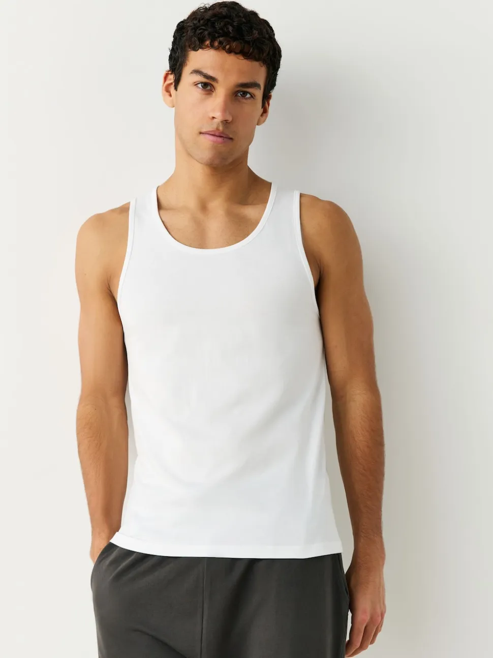 White Pure 100% Cotton Layering Vests 2 Pack