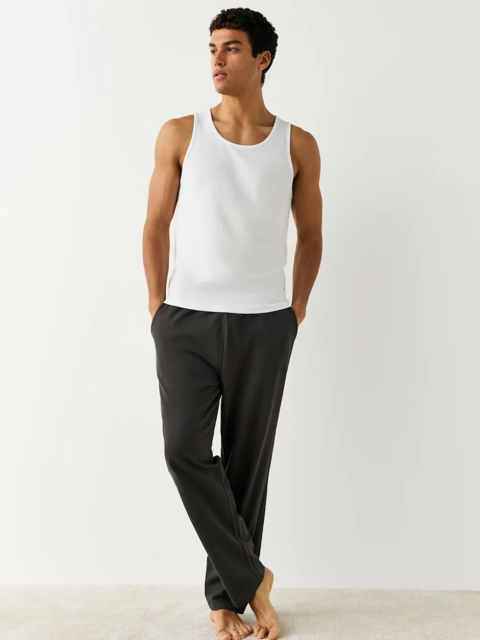 White Pure 100% Cotton Layering Vests 2 Pack