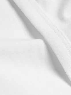 White Pure 100% Cotton Layering Vests 2 Pack