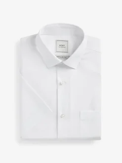 White Regular Fit Easy Care Smart Shirt