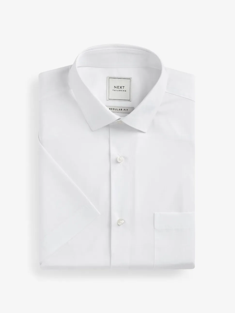 White Regular Fit Easy Care Smart Shirt