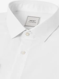 White Regular Fit Easy Care Single Cuff Smart Shirt