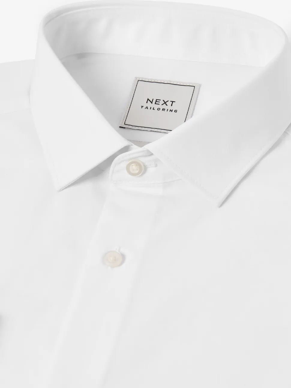 White Regular Fit Easy Care Single Cuff Smart Shirt