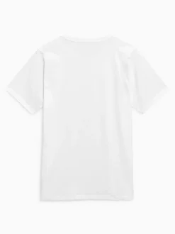 White Regular Fit Essential Crew Neck Cotton T-Shirt