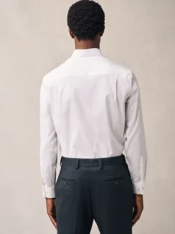 White Regular Fit Motionflex Long Sleeve Shirt