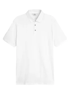 White Regular Fit Short Sleeve Polo Shirt
