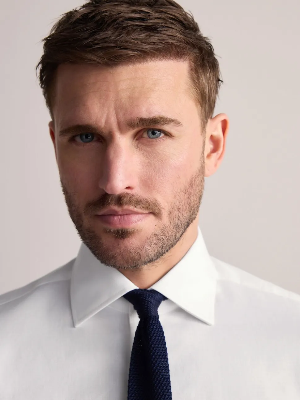 White Regular Fit Signature Premium 100% Cotton Textured Smart Shirt
