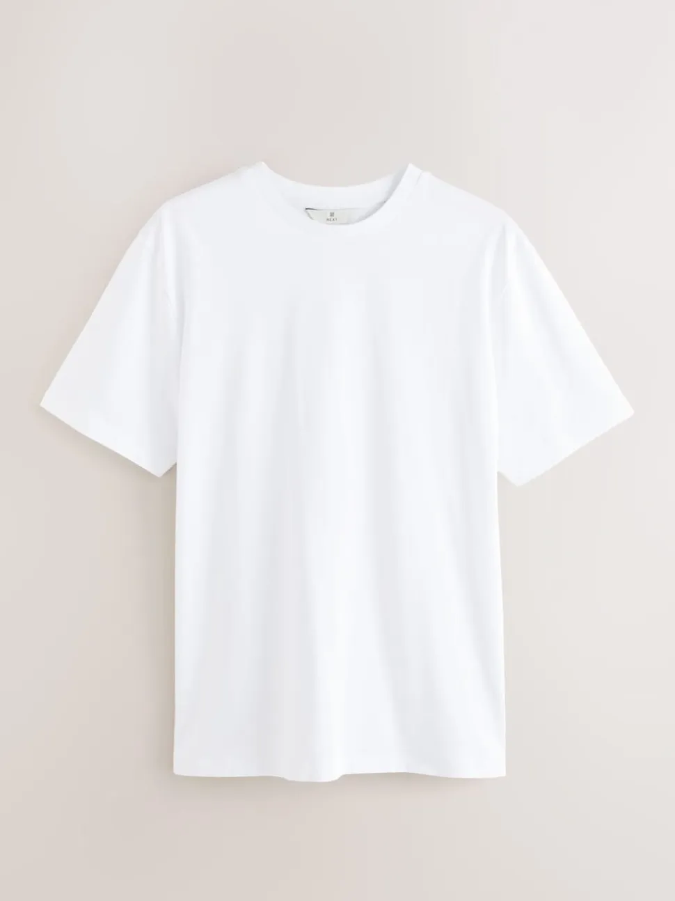White Regular Fit Signature SUPIMA® Cotton Crew Neck T-Shirt