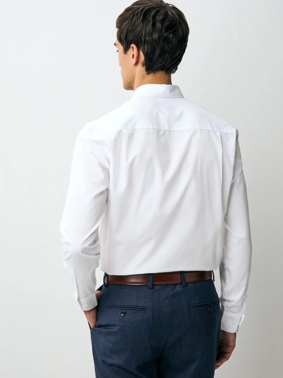 White Regular Fit Single Cuff Easy Care Smart Shirts 3 Pack