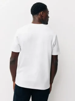 White Regular Fit Smart Soft Touch Heavyweight T-Shirt