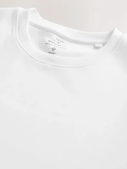 White Regular Fit Smart Soft Touch Heavyweight T-Shirt